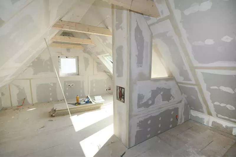 Dachgeschoss im Trockenbau-Ausbau